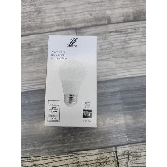 Longstar LED Light Bulb 7W 3000K 600LM 120V 60Hz Warm White Lightbulb Lot of 2 - Picture 2 of 13